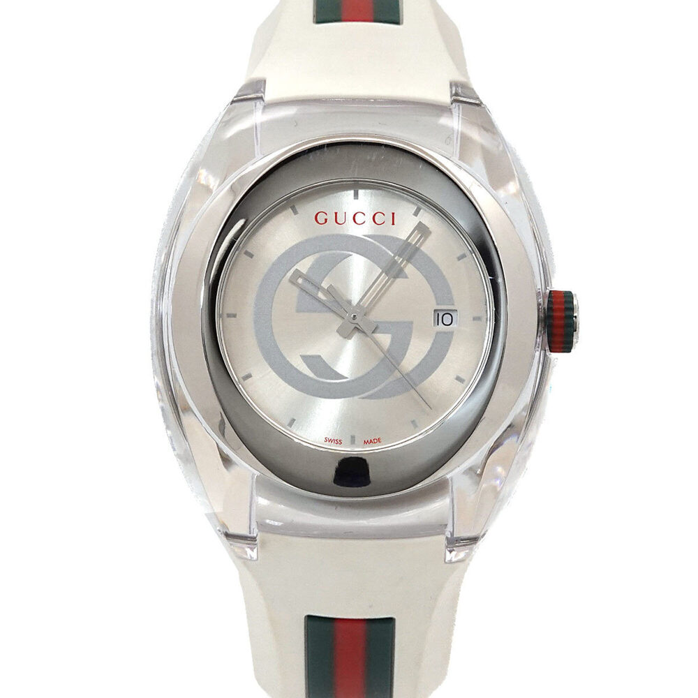 Gucci SYNC YA137102A Men's Watch, Date Display, Silver, Quartz Watch